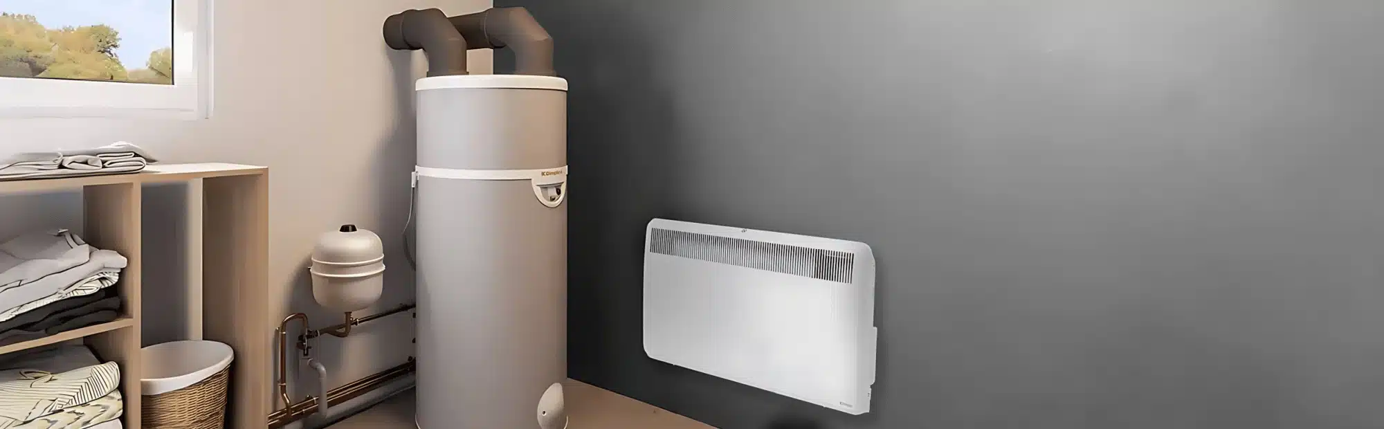 Energiezuinige warmtepompboiler voor duurzaam verwarmen.